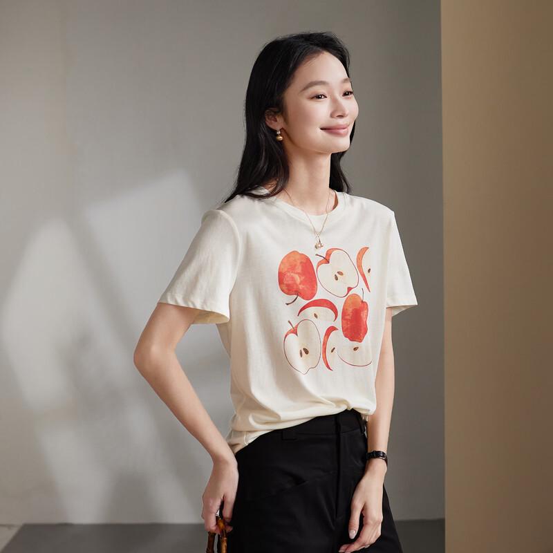 SOFSIL Women s Cartoon Print Short Sleeve T-shirt S