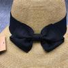 Sun Litong Travel Sunscreen Bucket Hat Women'S Summer Eaves Bow Sunshade Straw Hat Foldable Sun Hat