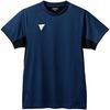 VICTAS Table Tennis Practice Shirt, V-TS231, Unisex, Gray (1100), Size M, 532102