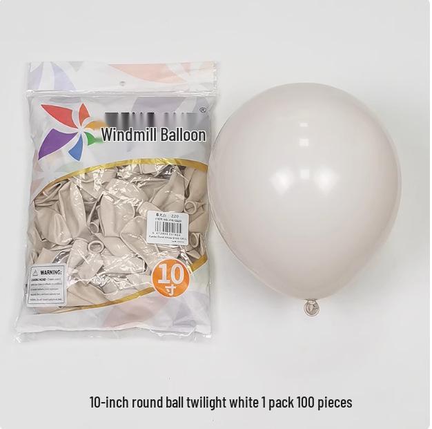 Windmill Pattern 10" Round Latex Balloons - Pack of 100 for Weddings & Birthdays