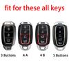Soft TPU Key Caps Cover For Hyundai Grandeur Ig Accent I30 Ix35 KONA Encino Solaris Azera Santa Fe Palisade Car Accessories