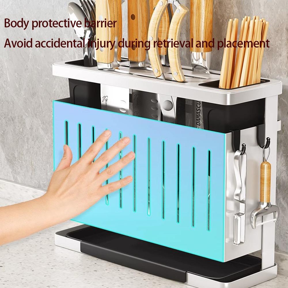 Multi-purpose Storage Rack with Brackets Cutting Tool Stand Kitchen Storage Holder  Home Storage