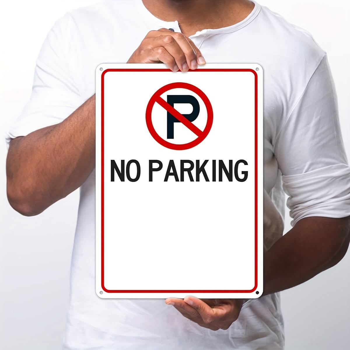 Custom No Parking Sign Personalized Aluminum Metal for Driveway or Private Property Durable Weatherproof x Inch Wall 20x30cm(7.8x11.8inch)