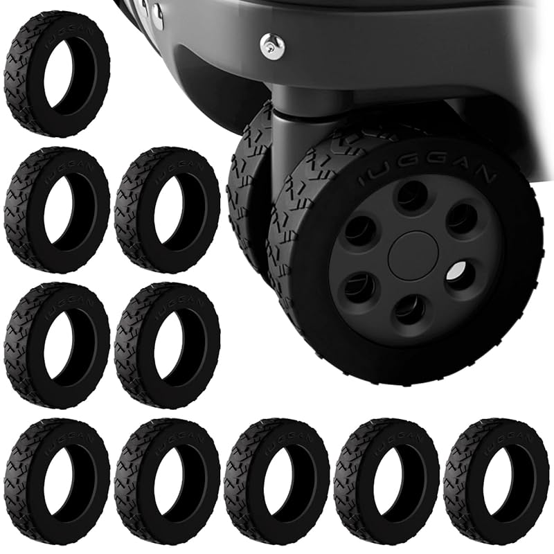 

[IUGGAN] caster cover suitcase tire cover 10pcs set carry case wheel cover carry bag wheel cover silicon Scratch prevention Quiet dirt Anti-rolling