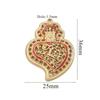 1 Piece 304 Stainless Steel Pendant Charm Red Heart Enamel 18K Gold Plated For DIY Necklace Bracelet Jewelry Making Findings