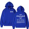 Dámská mikina s kapucí a potiskem písmen ve stylu Juice WRLD Streetwear Ležérní dlouhý rukáv Pulovr