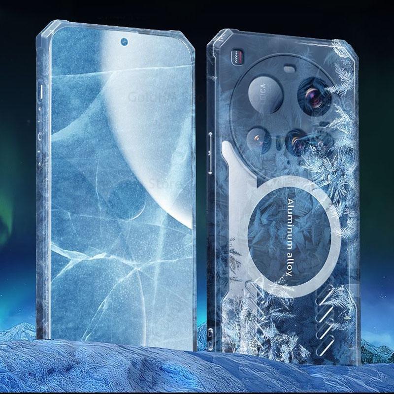 Cover For Xiaomi 15 Ultra Armor Shockproof Clear Acrylic Shockproof Case For Mi 13 Pro 12S 11 14 15 Ultra Cooling Heat Dissipation For Magsafe Cover