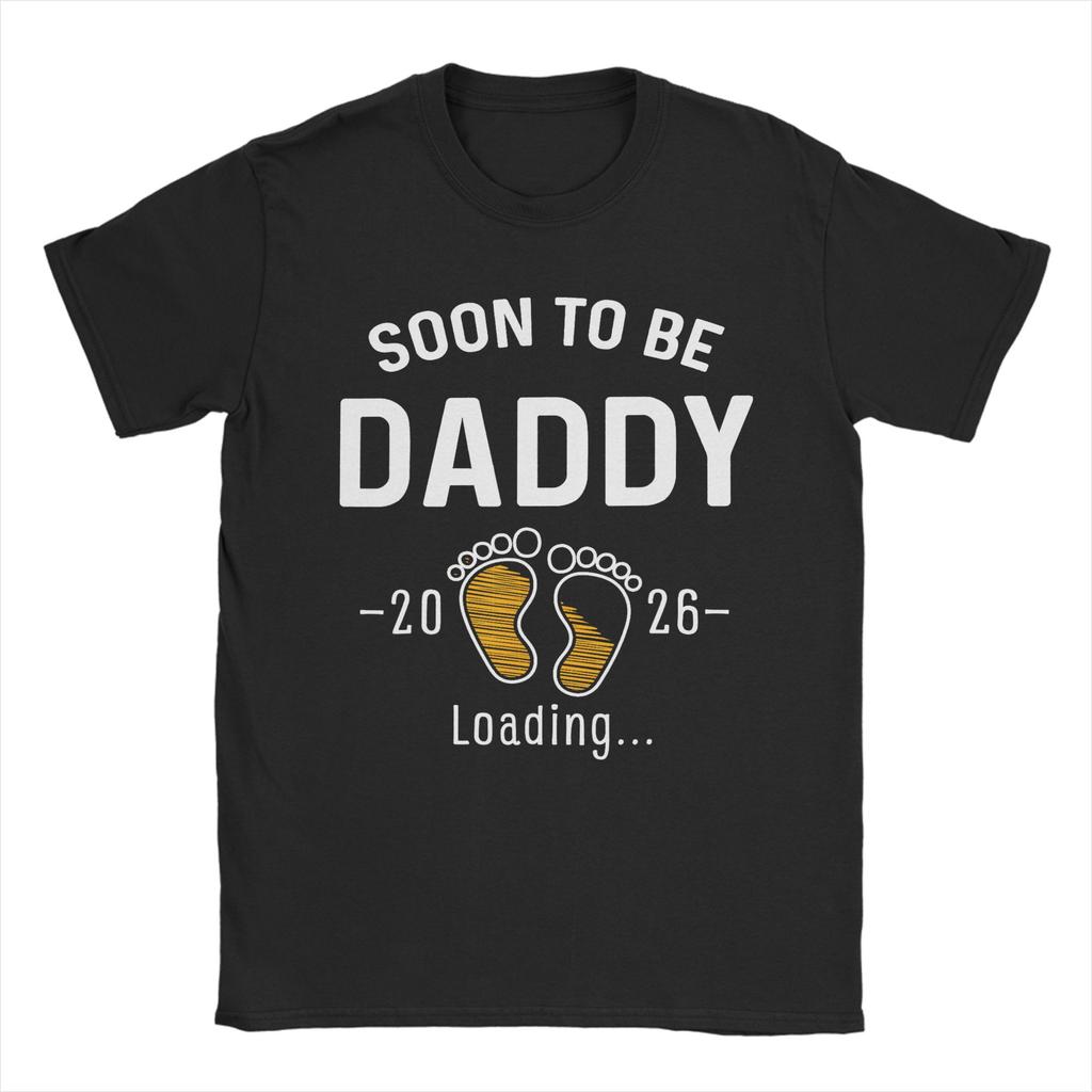 Novelty Soon to Be Dad 2026 Loading TShirts Unisex Unisex Crew Neck Pure Cotton T Shirts Fathers Day Tees Gift Idea Clothes
