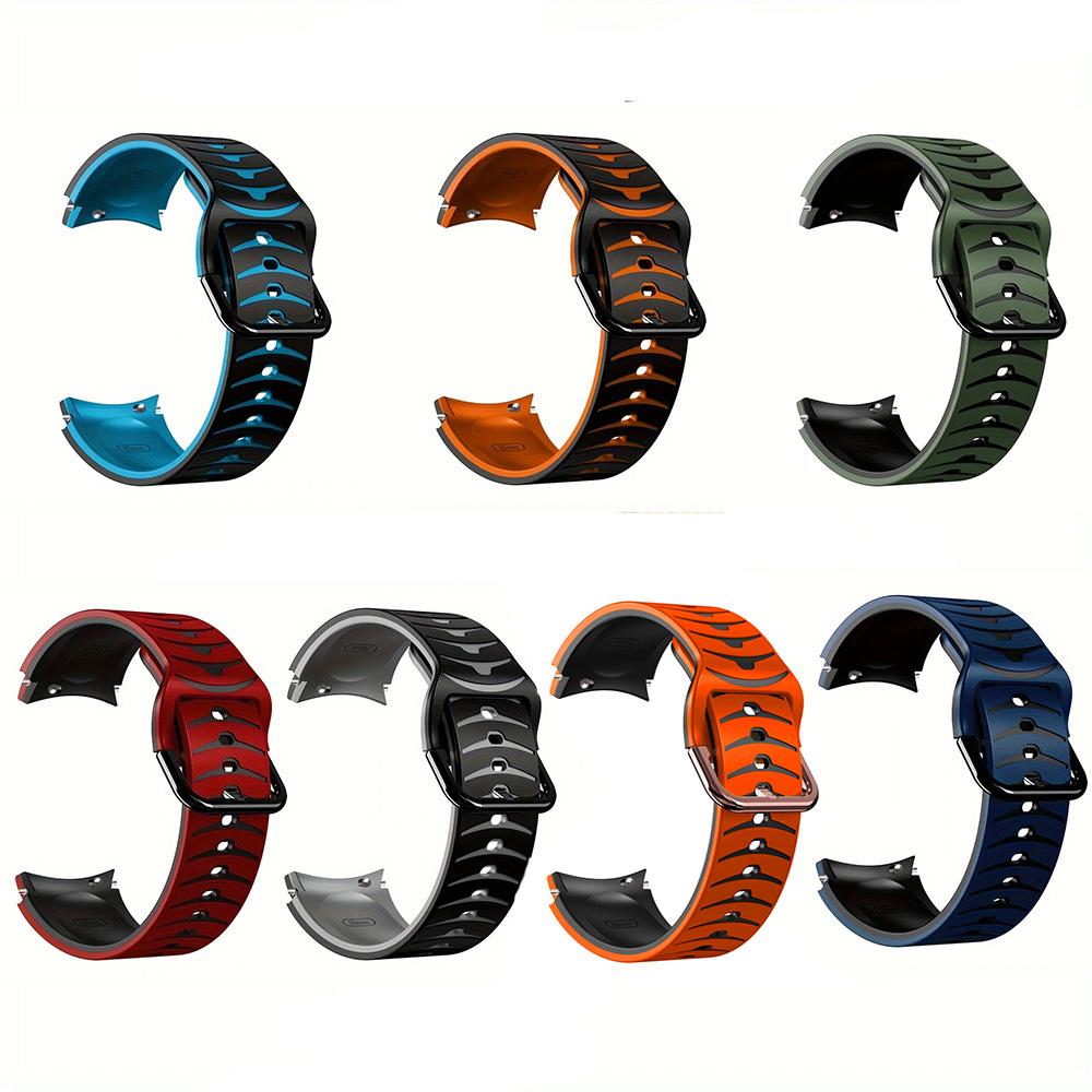 20mm Silicone Watch Strap For Samsung Galaxy Watch 7/6/5/4 44mm 40mm 5 Pro 45mm Bracelet No Gap Watch 6 Classic 47 43mm Bracelet