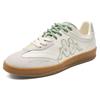 Kappa Tifo Back To Back Casual Fashion Comfortable Versatile Low Top Skate Shoes Unisex sneaker Cheese-White Banana-Green K0FW5CC70-0124
