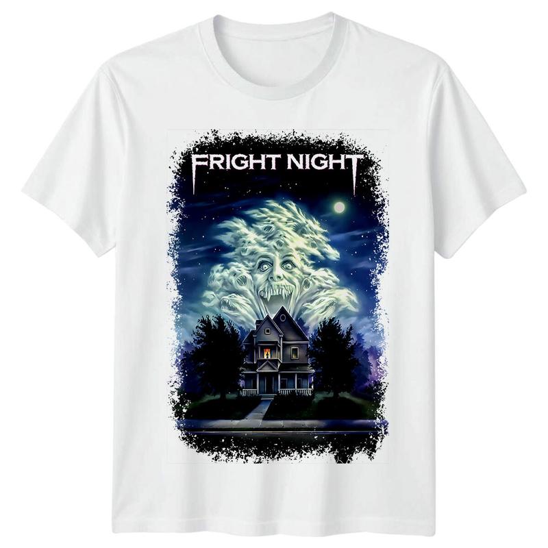 

Fright Night (1985) Movie Poster Inspired Unisex T-Shirt Retro Tee Unisex XXL