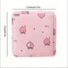 Cute Squeeze Privacy Sanitary Pouch - Multifunctional Large Capacity Zipper Storage Bag for Coins, Makeup & Travel Essentials