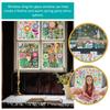 Amosfun Set Spring Window Static Flower and Butterfly Spring Window Glass Window Interior Window Wall Stickers 9-Piece Stickers Decals, Decoration,