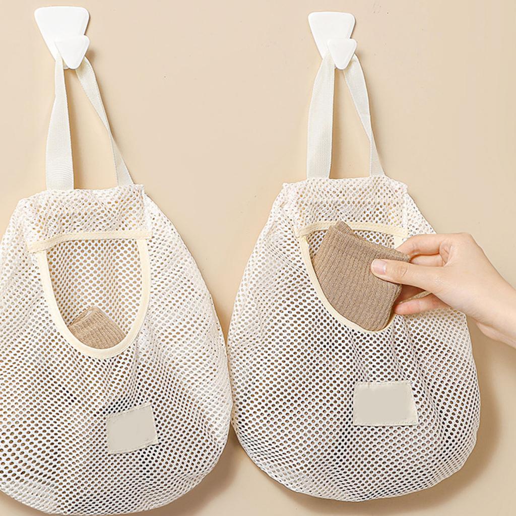 Dustproof Ventilated Wall Mounted Laundry Organizers Bag for Underwear Socks Small Items Space Efficient Designs