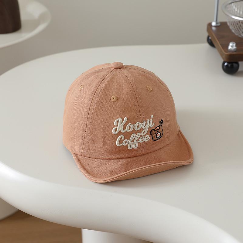 

2026 Spring/Summer Unisex Embroidered Soft Brim Dad Hat for Babies, Versatile Sun Protection for Infants & Toddlers 48cm/6-12 months помаранчевий