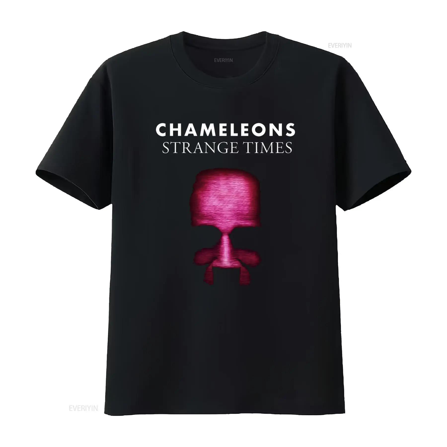 

New The Chameleons Strange Times Skull Print T Shirt For Fans S 5XL UM207 vintage Washed Comfortable Soft Versatile Casual - ... S разноцветный