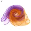 60x60CM Elegant Gradient Color Silk Scarf Women Luxury Small Square Scarf Summer Brand Performance Props Dancing Beach Scarves