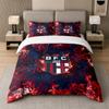 3Pcs Bedding SetBologna FC Soft Bed Sheet and Two Pillowcases Home Bedroom Decor