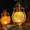 LED Christmas Night Lamp Flame-Free Warm Glow Creative Honeycomb Design Retro Night Light for Home Room Decor