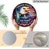 2D Flat, 1pc Round Aluminum Sign for The American 250Th Anniversary, A Patriotic Aluminium Art Decoration for The Home, Celebraaluminiumg American