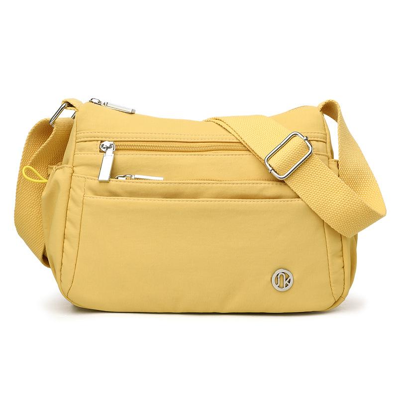 Middle-aged Mother's Bag - Simple and Lightweight Zipper Bag with Large Capacity, Single Shoulder Crossbody Bag