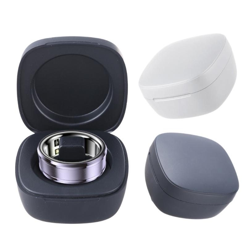 Travel Charging Case for R02 Ring Quick Charging Holder Dock Base Stand Wearable Rings Charging Compartment