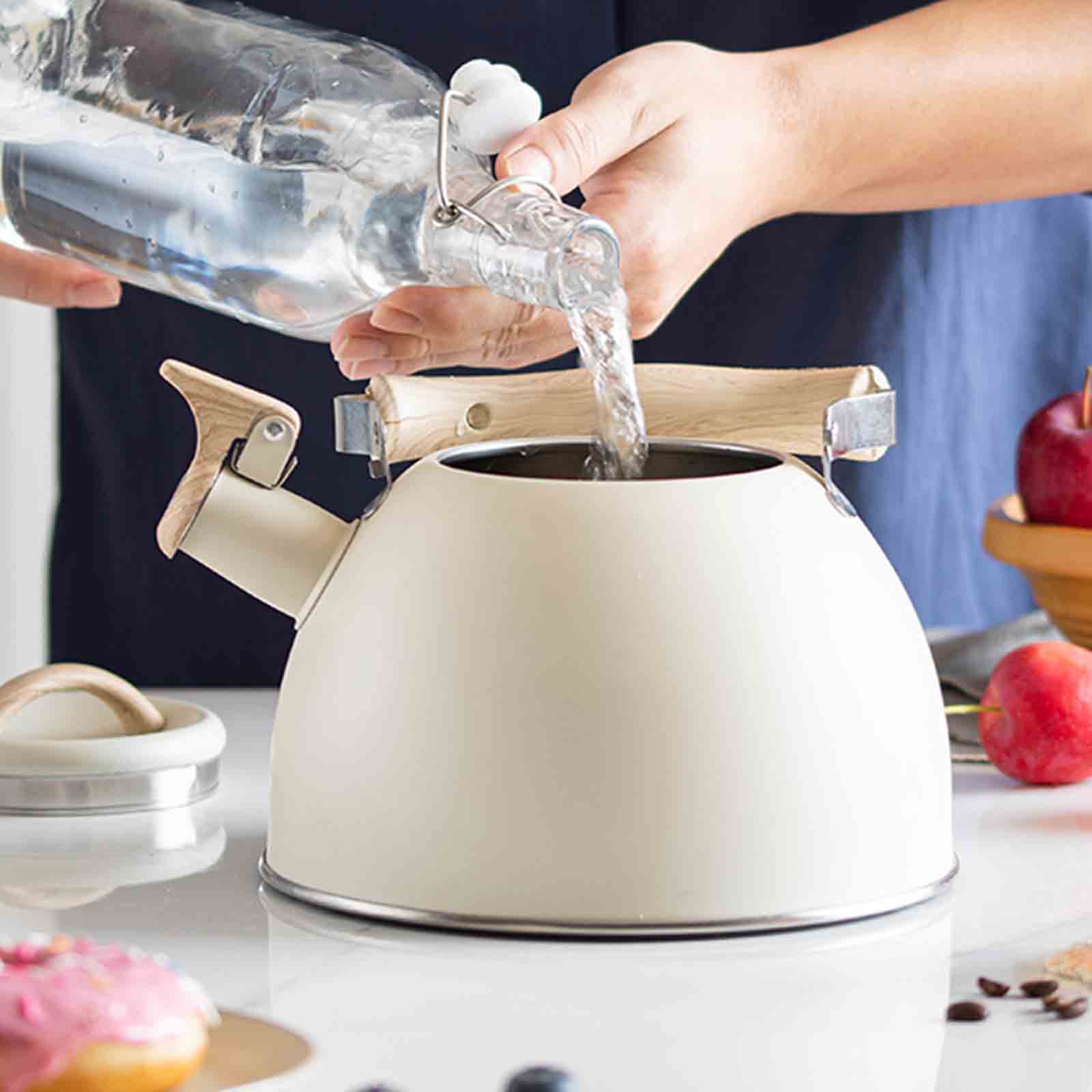 Чайник из нержавеющей стали со свистком — фото 6