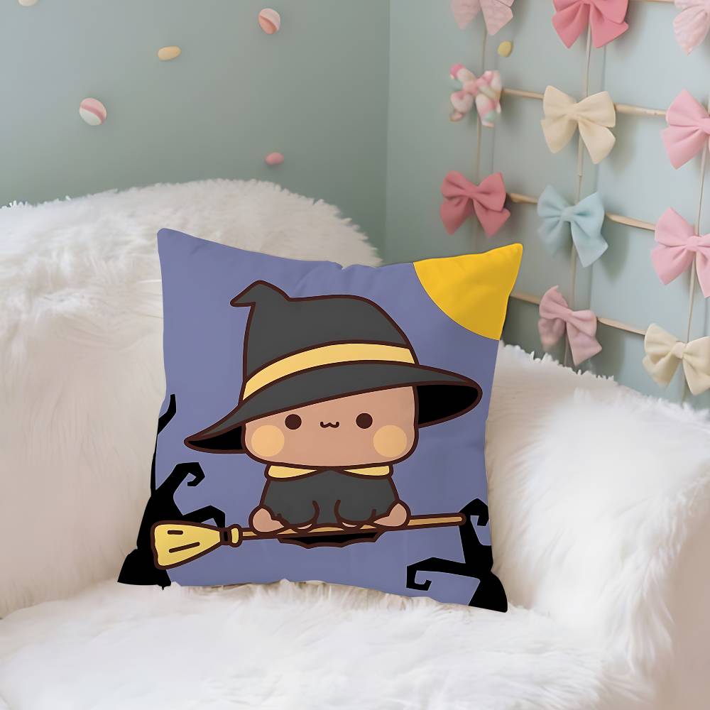 Cute BuBu DuDu Case Plush Fabric Soft Pillowcase Double Sided Print Cushion Cover Household Gifts