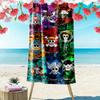 Pirate Anime Print Beach Towel, Large Soft Quick Dry Towel for Beach Camping Swimming