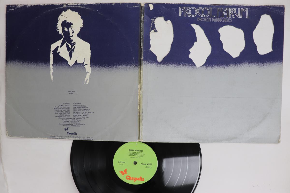 Виниловая пластинка PROCOL HARUM Broken Barricades ILPS9158 CHRYSALIS 1971 UK Рок Б/у