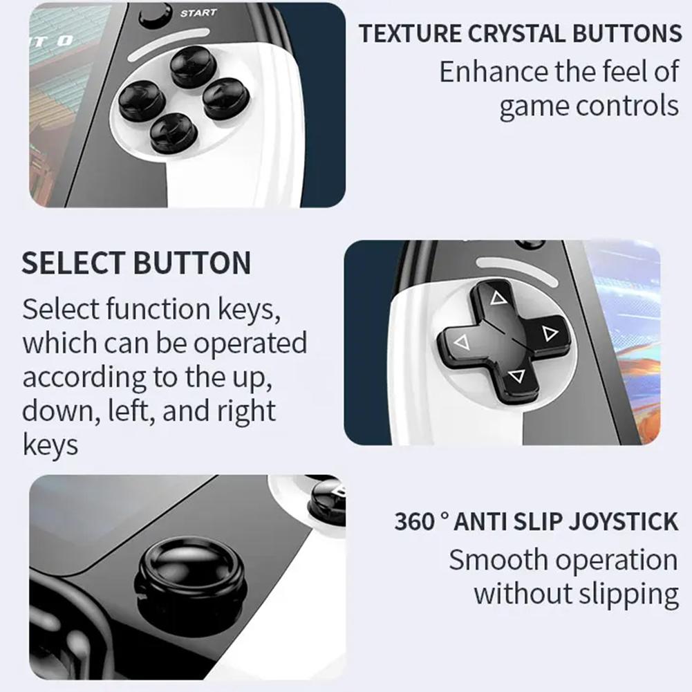 X9 Retro Video Games Player 1500mAh Handheld Game Player Type-C Charging Electronic Game Player for NES/GBC/GB/SFC