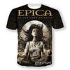 Popolare T-shirt Sinfonica Metal EPICA Stampata 3D per Uomo/Donna Estiva Hip Hop Tendenza Manica Corta Maglietta Oversize Girocollo Y2k Top