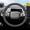 For Toyota bZ3X 2026 2026 Ultrathin Leather Steering Wheel Cover Breathable Car Interior Handle Covers Auto Accessories