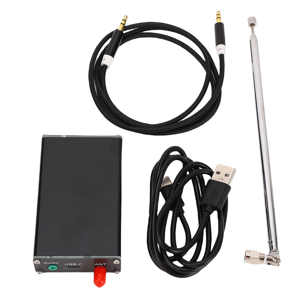 FM Transmitter LCD Frequency Display Stereo Broadcast Transmitter with 1M Telescopic Antennae 2KM