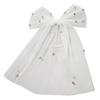 Elegant Rhinestones Bowknot Veil Hair Clip For Brides And Bridesmaids Bows Hairpin Hairpiece For Weddings And Prom Event