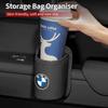 BAGW4 2026 Car Sticker Car Door Water Cup Holder Back Seat Drink Rack Leather Storage Box For BMW Performance F30 F20 F10 F40 E92 E91