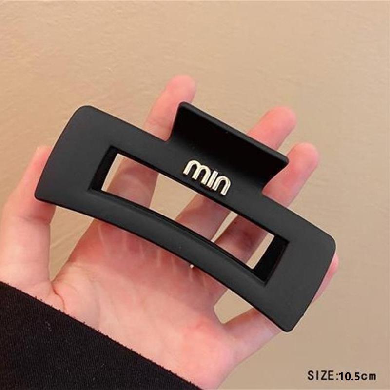 

Твердые черные заколки для волос, новые геометрические нескользящие акриловые большие заколки для волос для женщин и девочек, темпераментные заколки для волос, аксессуары для волос A2