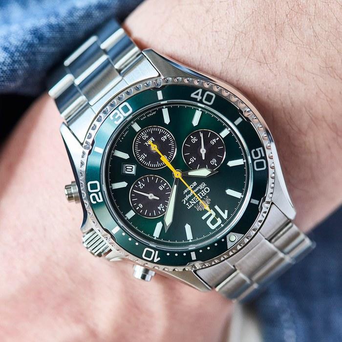Orient Mako SOLAR PANDA RN-TX0204E Da Uomo Verde