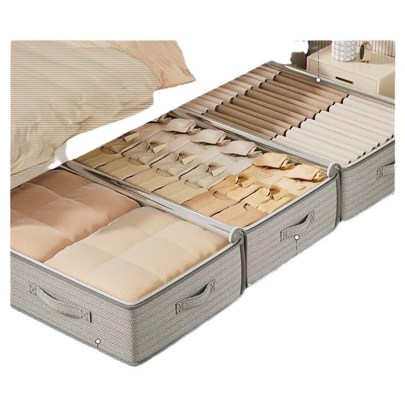 Under-Bed Flat Drawer Storage Box for Quilts and Clothes
