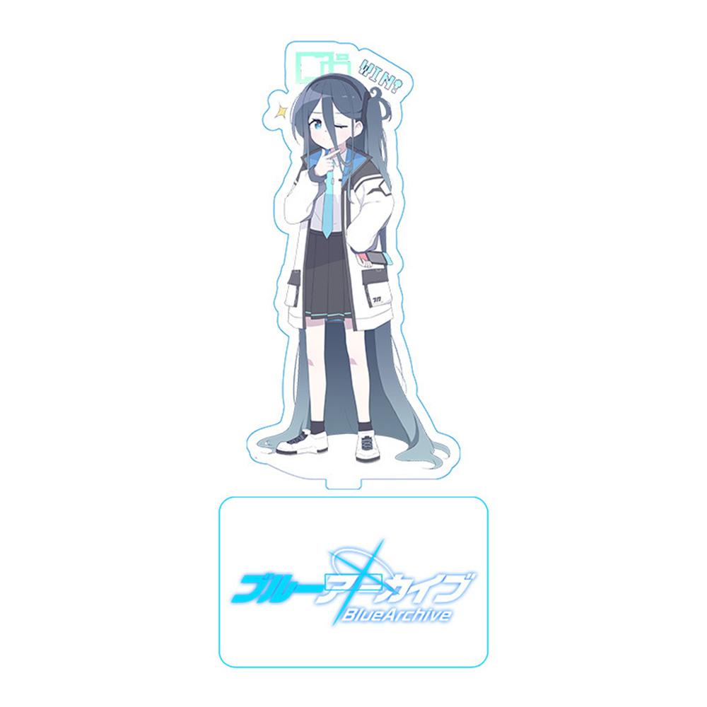 Hot Anime Blue Archive Takanashi Hoshino Cosplay Game Acrylic Action Figure Stand Model Toy Decor Prop Fans Collection Gift