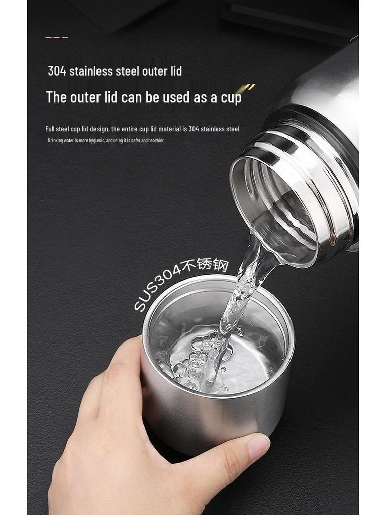 Kubek termiczny podróżny ze stali nierdzewnej 316 o dużej pojemności: Przenośna, Wysokiej klasy Sportowa Butelka na Wodę