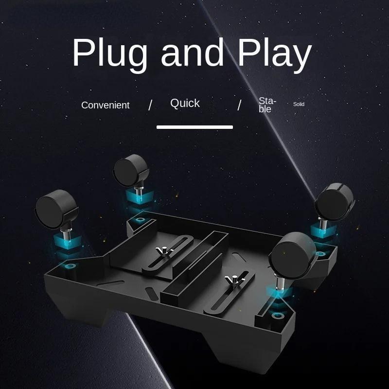 Bracket Roller Stand Desktop Stand Movable Host Rack CPU Rolling Stand Adjustable Computer Tower Stand