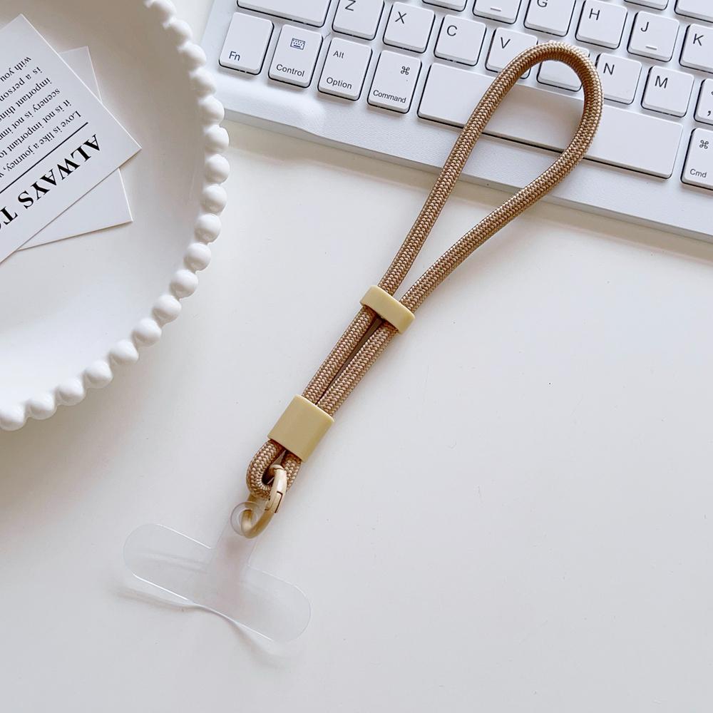 Adjustable Short Hand Wrist Strap for Mobile Phone Candy Color Simple Universal Lanyard Anti-Lost Strap Rope for Cell Phone