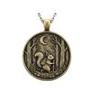 Collana con Pendente Luna Foresta Animale Viaggiatore nella Foresta Pendente Collana Stile Retrò Gioiello Regalo per Amanti della Natura