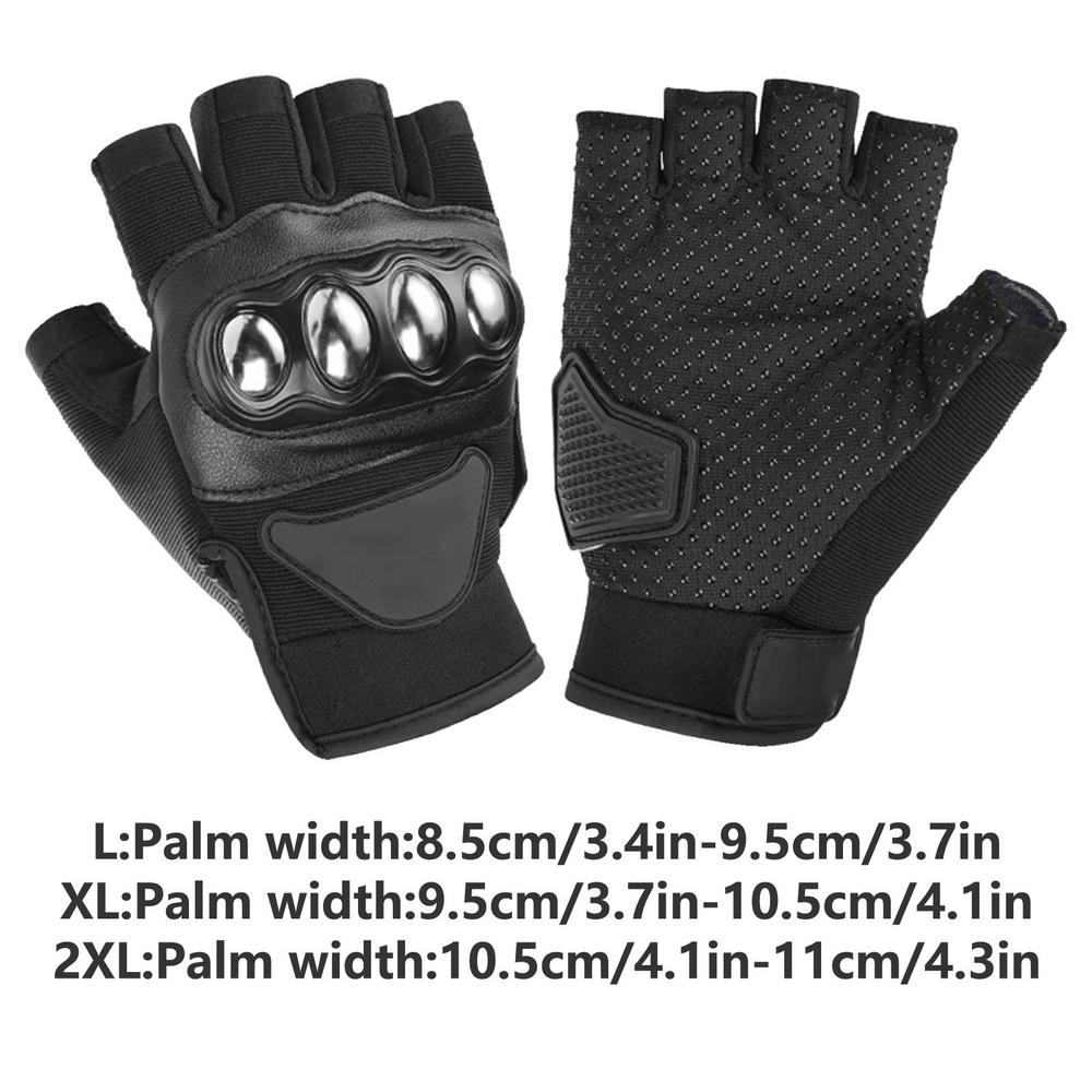 

Мотоциклетные перчатки для езды, противоскользящие, с полупальцами, велосипедные перчатки, противоскользящие перчатки для байкера, противоударные мотоциклетные перчатки для езды L чёрный