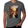 Picturesque Gondolas In The Canals Tshirt Plus Size Nonshrink Tshirt
