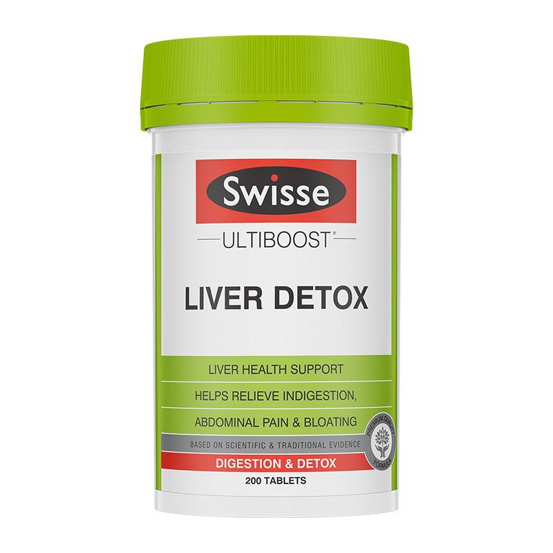 Swiss Milk Thistle Liver Tablets with Turmeric & Artichoke for Overtime & Late Nights, 200 Tablets - Australian Edition