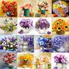 5D DIY Diamond Painting Flower Cross Stitch Diamond Embroidery Round Diamond Wall Painting