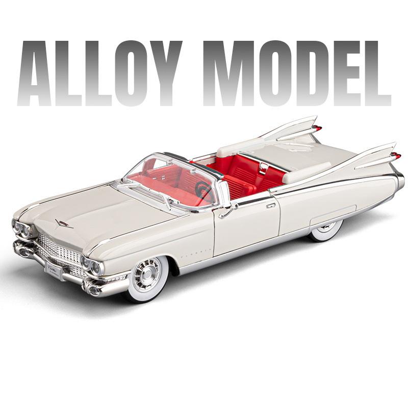 1/24 Eldorado Biarritz Series 62 Alloy Sports Car Model Diecast Metal Classic Retro Vehicles Car Model Sound Light Kids Toy Gift