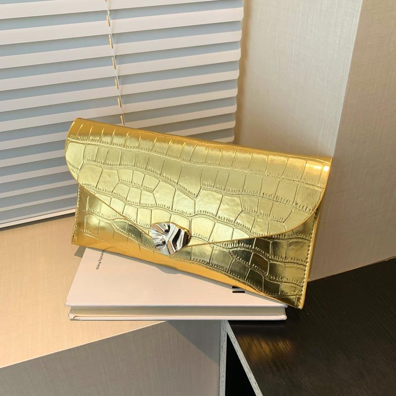 Niche Design High-texture Bag Women's Versatile Crocodile Pattern Clutch Bag Fashionable Dancing Women's Envelope Bag